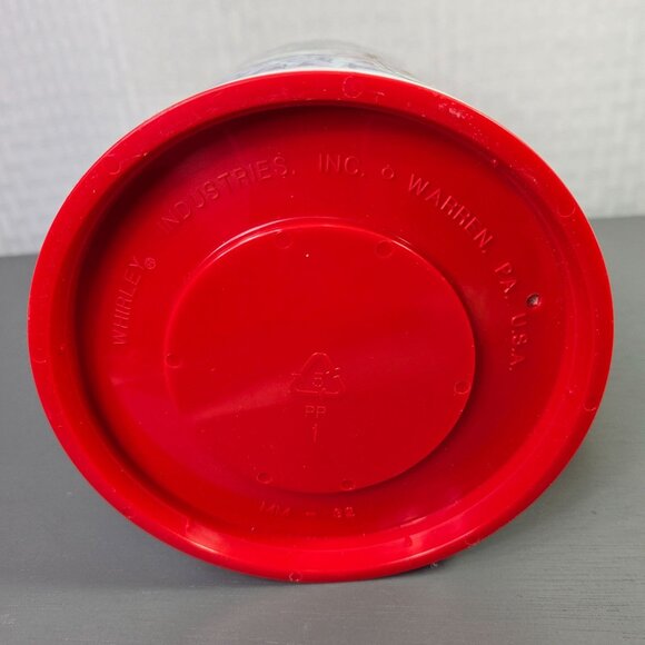 Vintage University Of Utah Football Collage Travel Mug With Red Lid & Handle - Picture 8 of 8